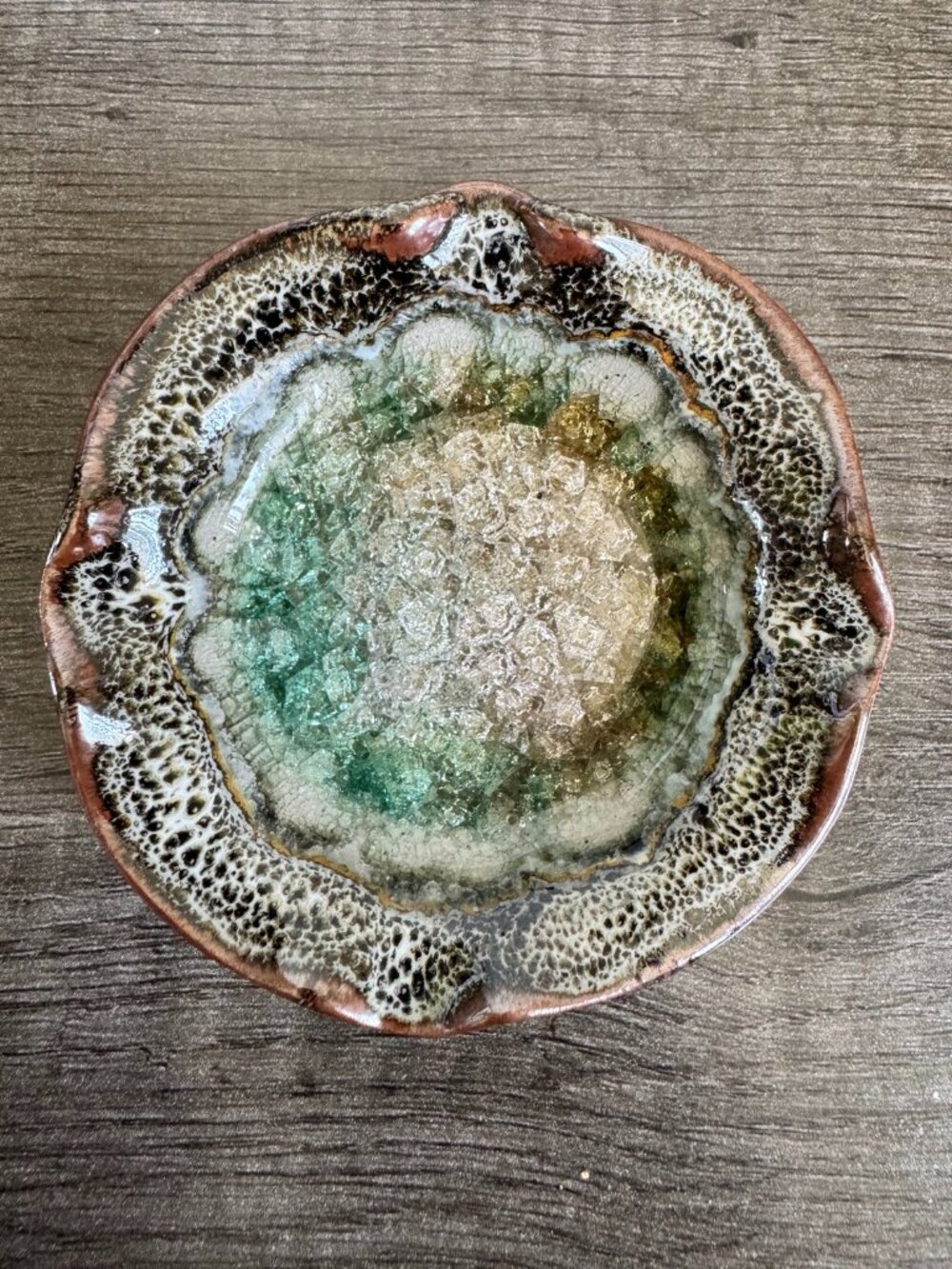 Down To Earth 3" Glass Trinket Dish | Hand Made, Glazed, Pottery, Stoneware
